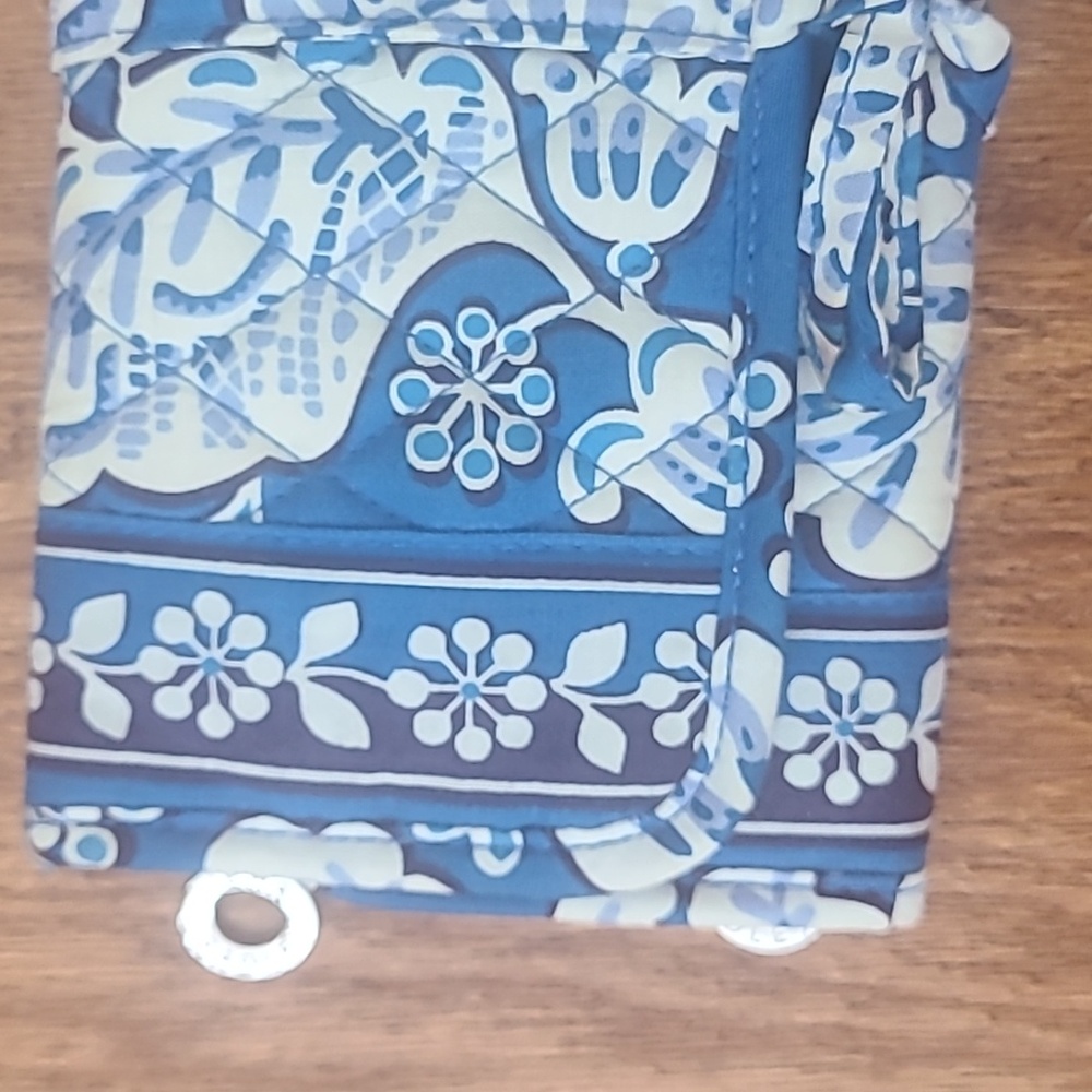 NWOT Vera Bradley Blue Lagoon jewelry roll - Picture 2 of 6